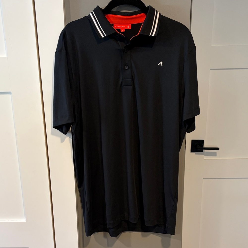 Men’s Redvanly “Cadman” Black Golf Polo sz M